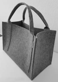 Shoppingbag Silber Glitzer